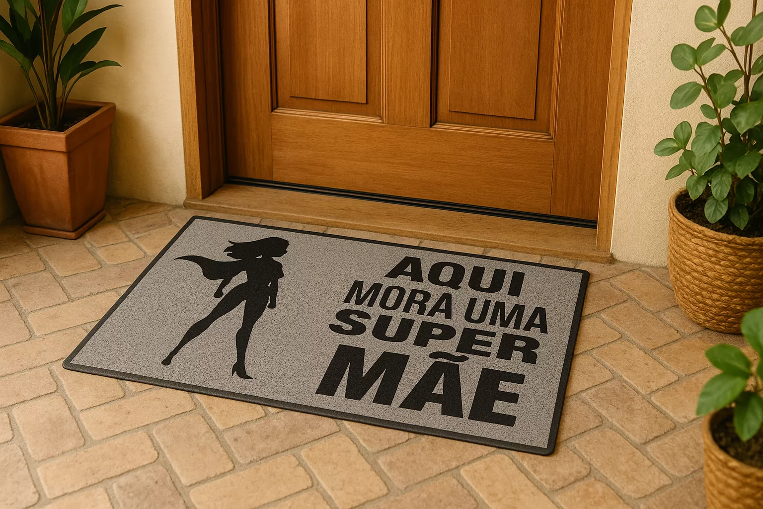Capacho Personalizado para o Dia das Mães: Boas-Vindas com Amor