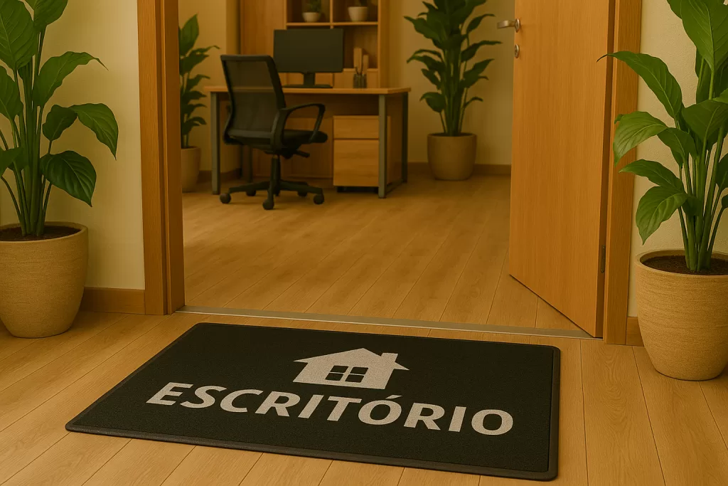 Capacho para Escritório Moderno: Funcionalidade com Toque de Design