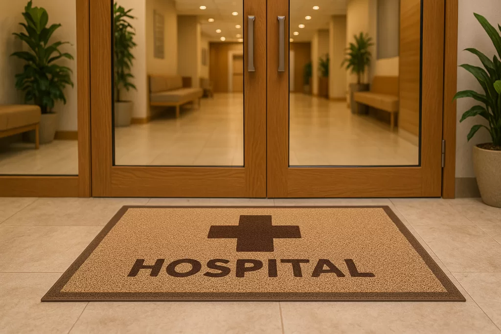 Como escolher o tapete ideal para hospital: conforto e segurança logo na entrada