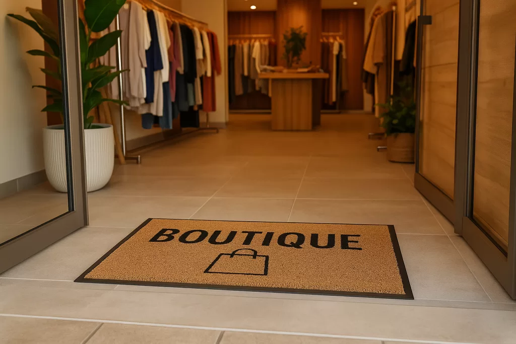 Tapete para loja de roupas: o primeiro contato visual com sua marca começa no chão