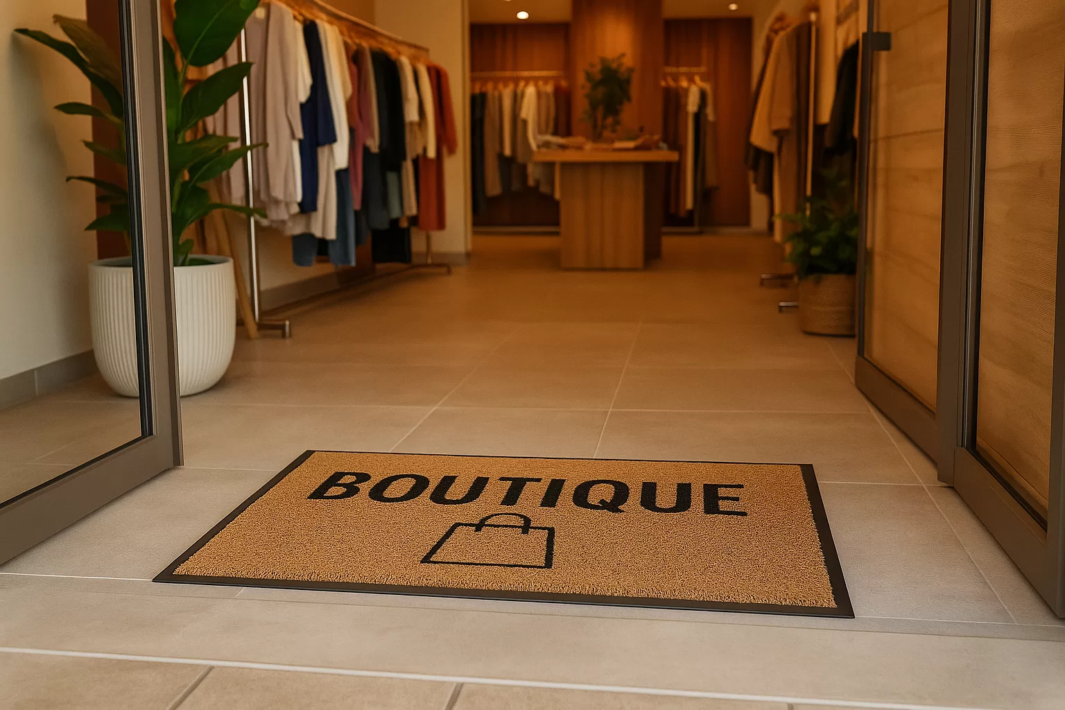 Tapete para loja de roupas: o primeiro contato visual com sua marca começa no chão