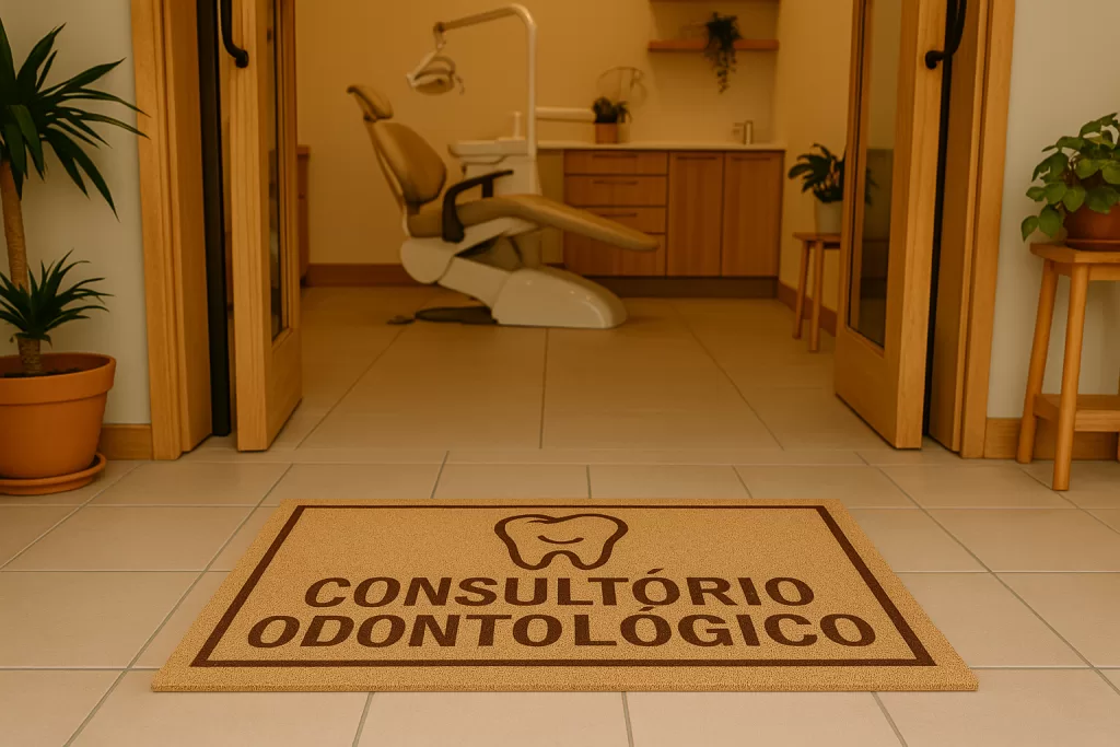Capacho para consultório odontológico: como unir higiene, acolhimento e personalização