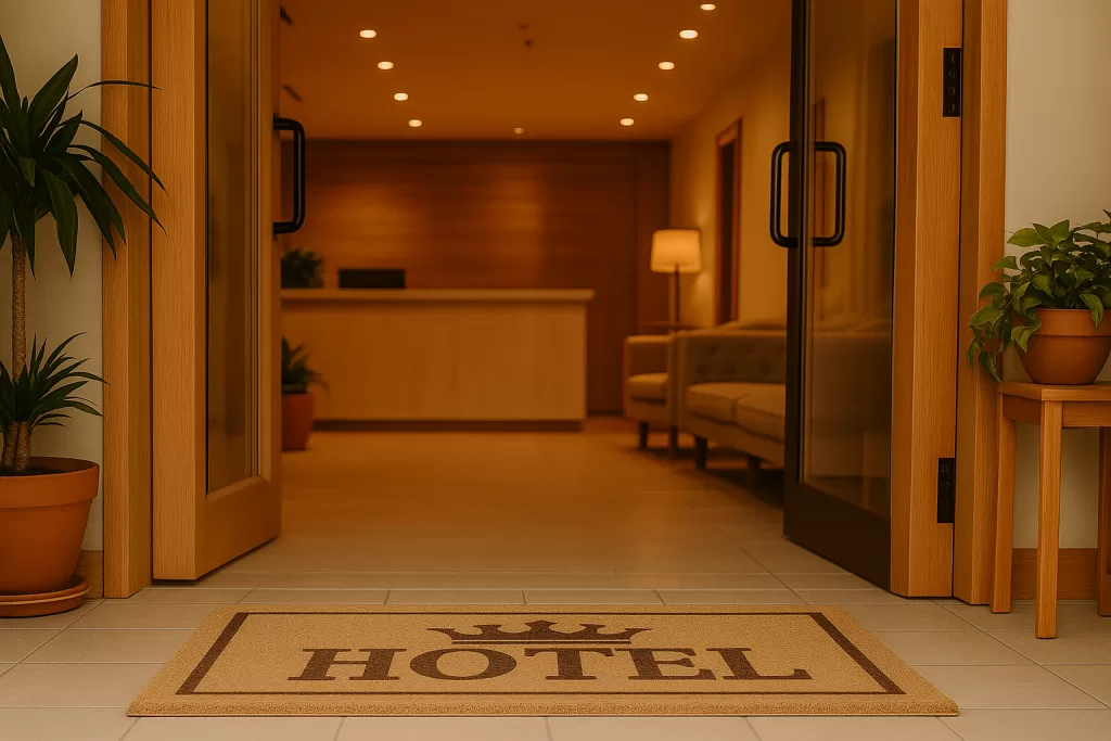 Capacho para hotel: impacto visual e conforto desde o primeiro passo