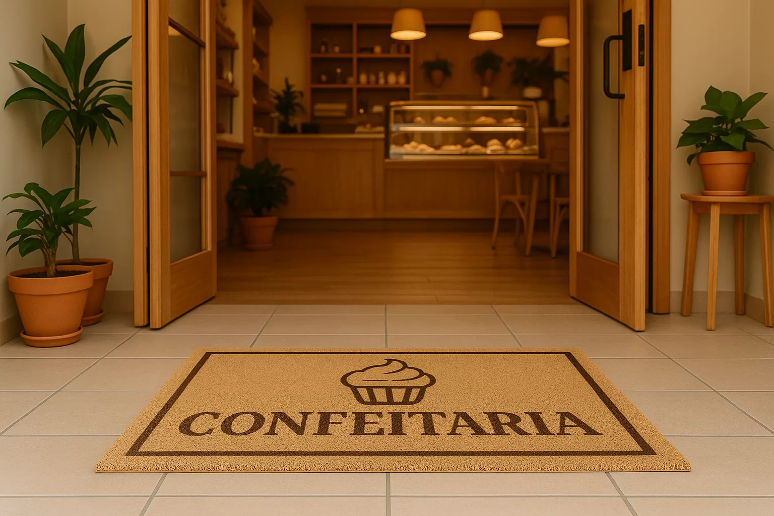Como o capacho para confeitaria pode valorizar sua vitrine