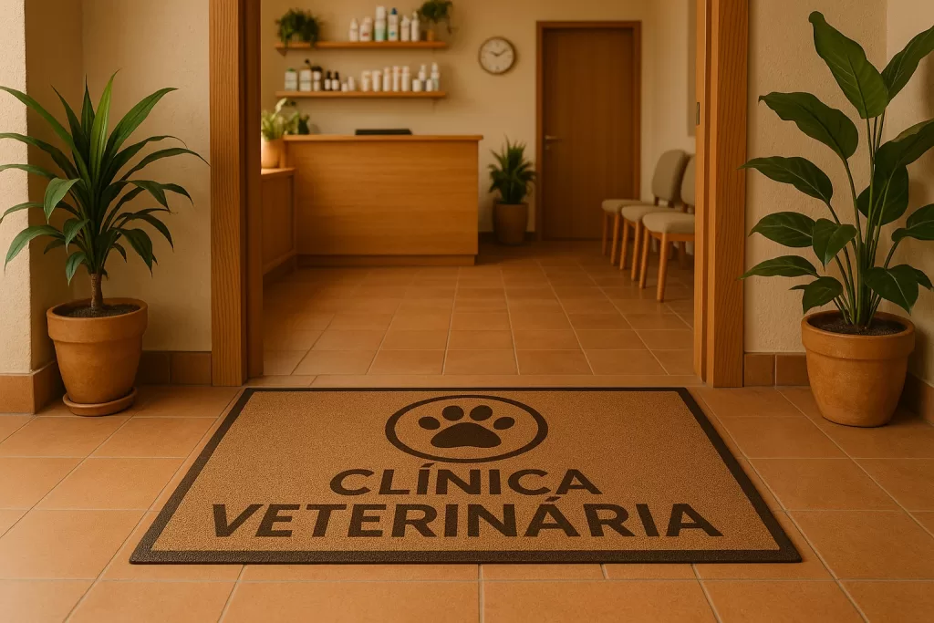 Capacho para clínica veterinária: higiene e boas-vindas para humanos e pets
