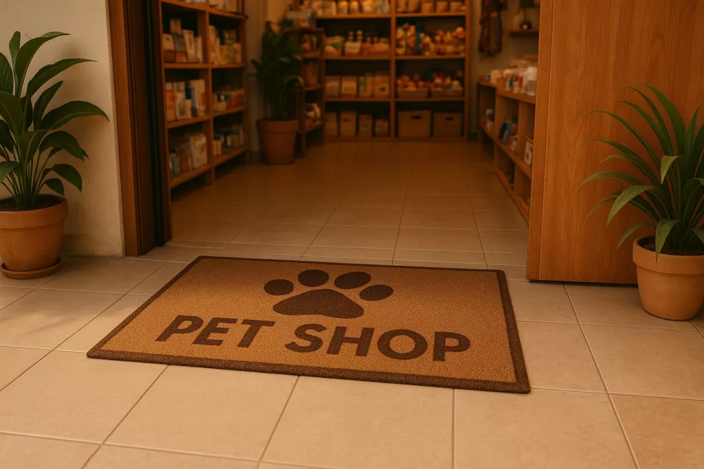 Capacho para pet shop praticidade e higiene desde a entrada