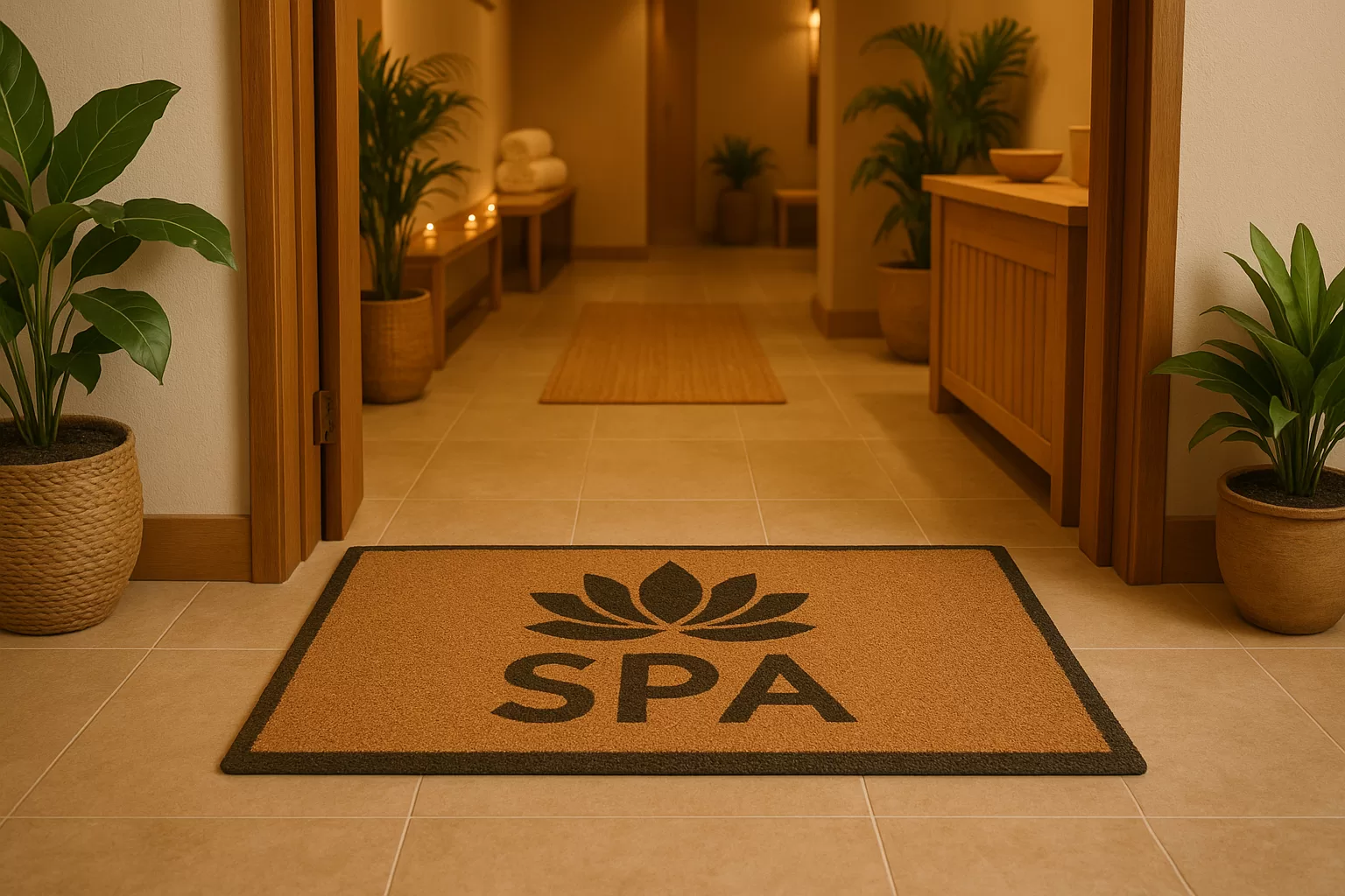 Capacho para spa: conforto e acolhimento logo na entrada