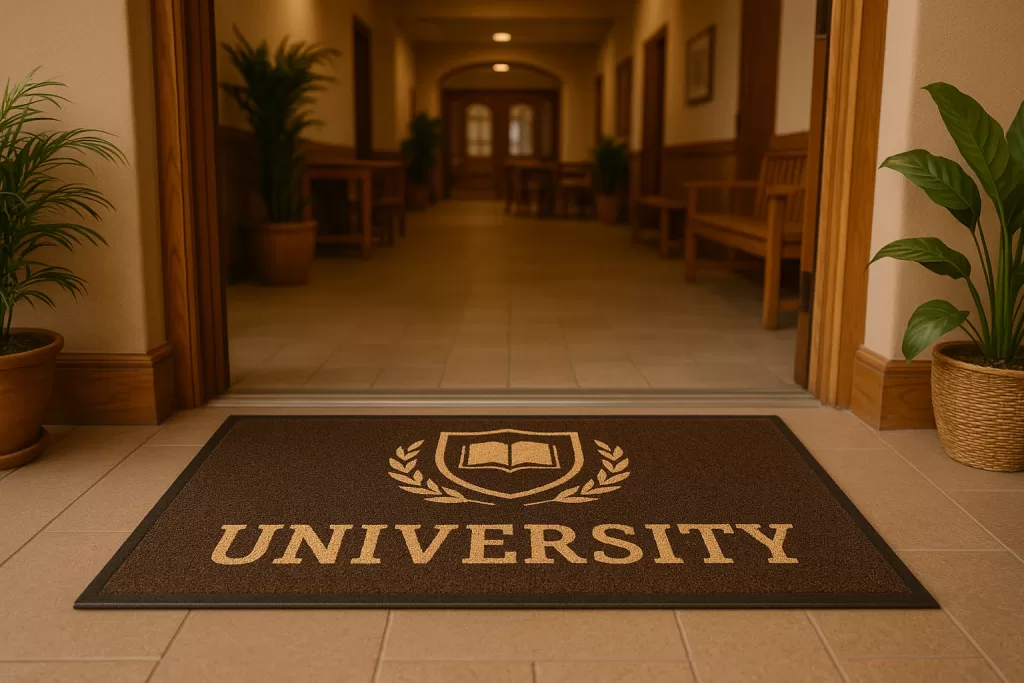 Capacho para universidade: organização visual desde a entrada