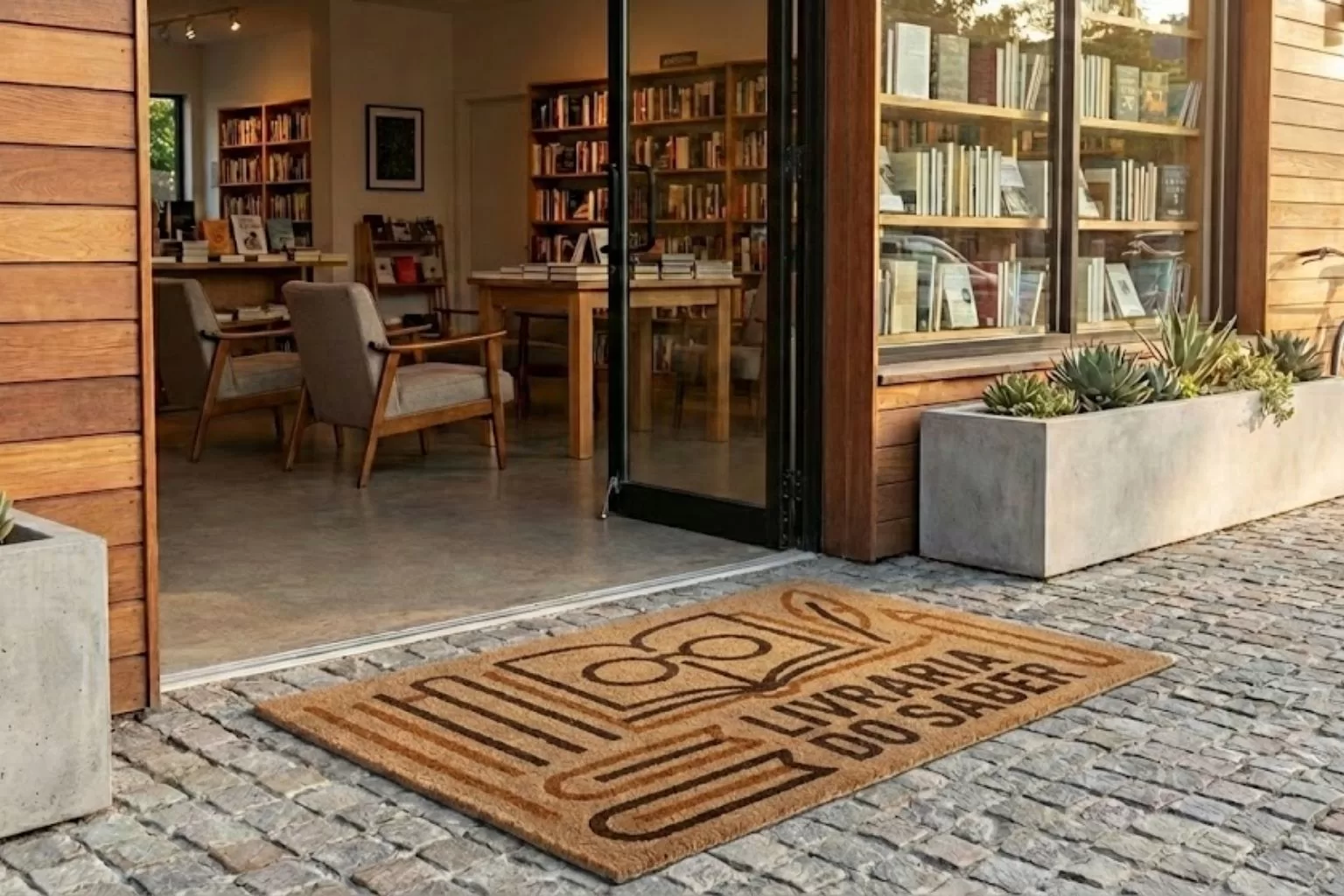 Capacho empresarial personalizado realmente transmite profissionalismo - Studio dos Tapetes