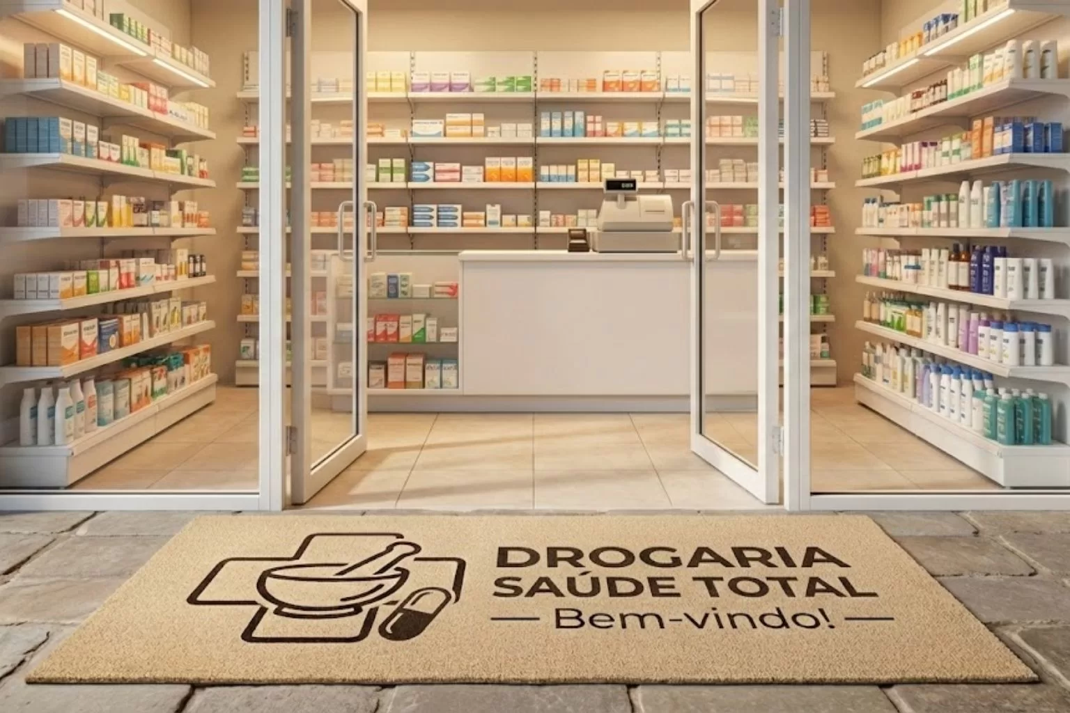 Capacho para farmácia conforto e segurança para seus clientes e funcionários - Studio dos Tapetes
