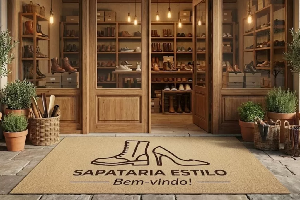 Por que o capacho para loja de calçados deve ser personalizado - Studio dos Tapetes