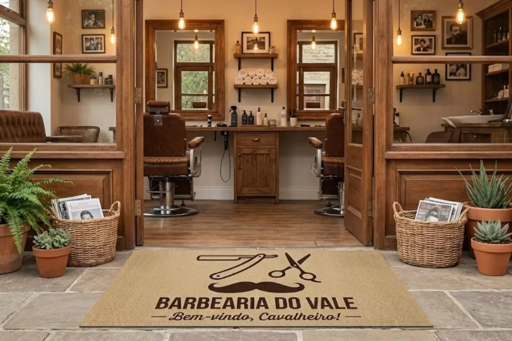 Vantagens de usar um capacho para barbearia em áreas de alto tráfego - Studio dos Tapetes